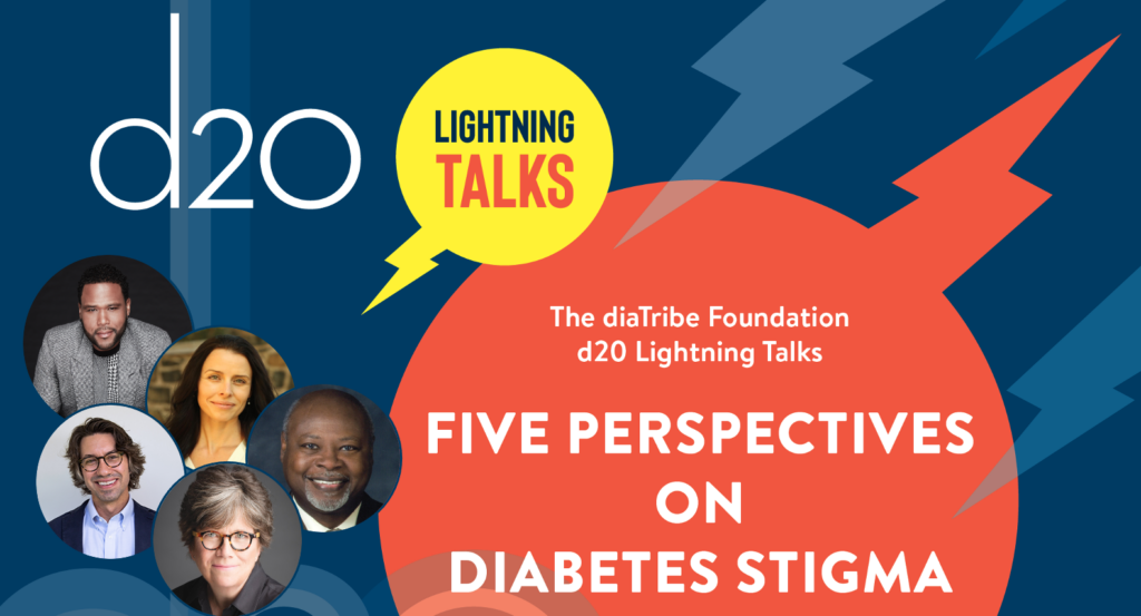 Promotional flyer for d20 Lightning Talks featuring speaker headshots